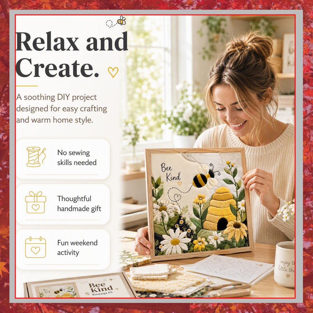 꿀벌 벌집 모양 펀치 니들 DIY 공예 키트, 해바라기 - Art Craft Kit 리뷰 및 가격