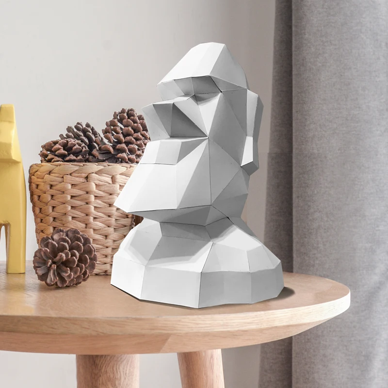 대형 이스터 아일랜드 모아이 장식 홈 종이 모델, 3D - Art Craft Cardboard 리뷰 및 가격